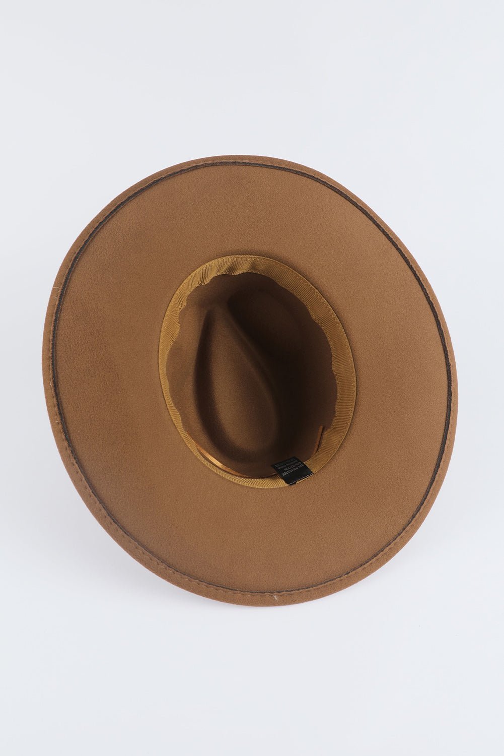 Brown Western Patchwork Flat Brim Cowboy Woven Hat - Hero 'n Siren