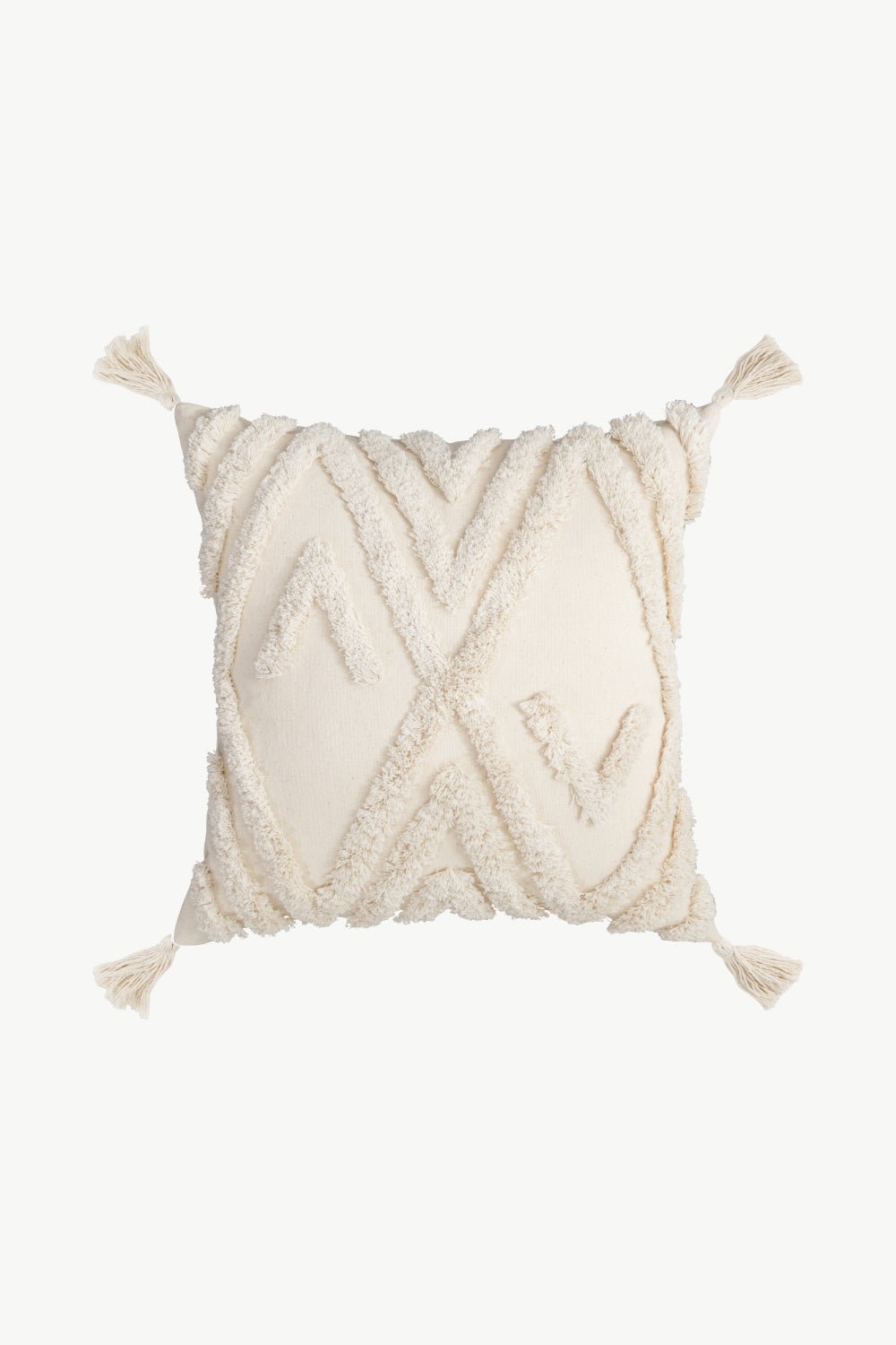 Fringe Trim Decorative Throw Pillow Case - Hero 'n Siren