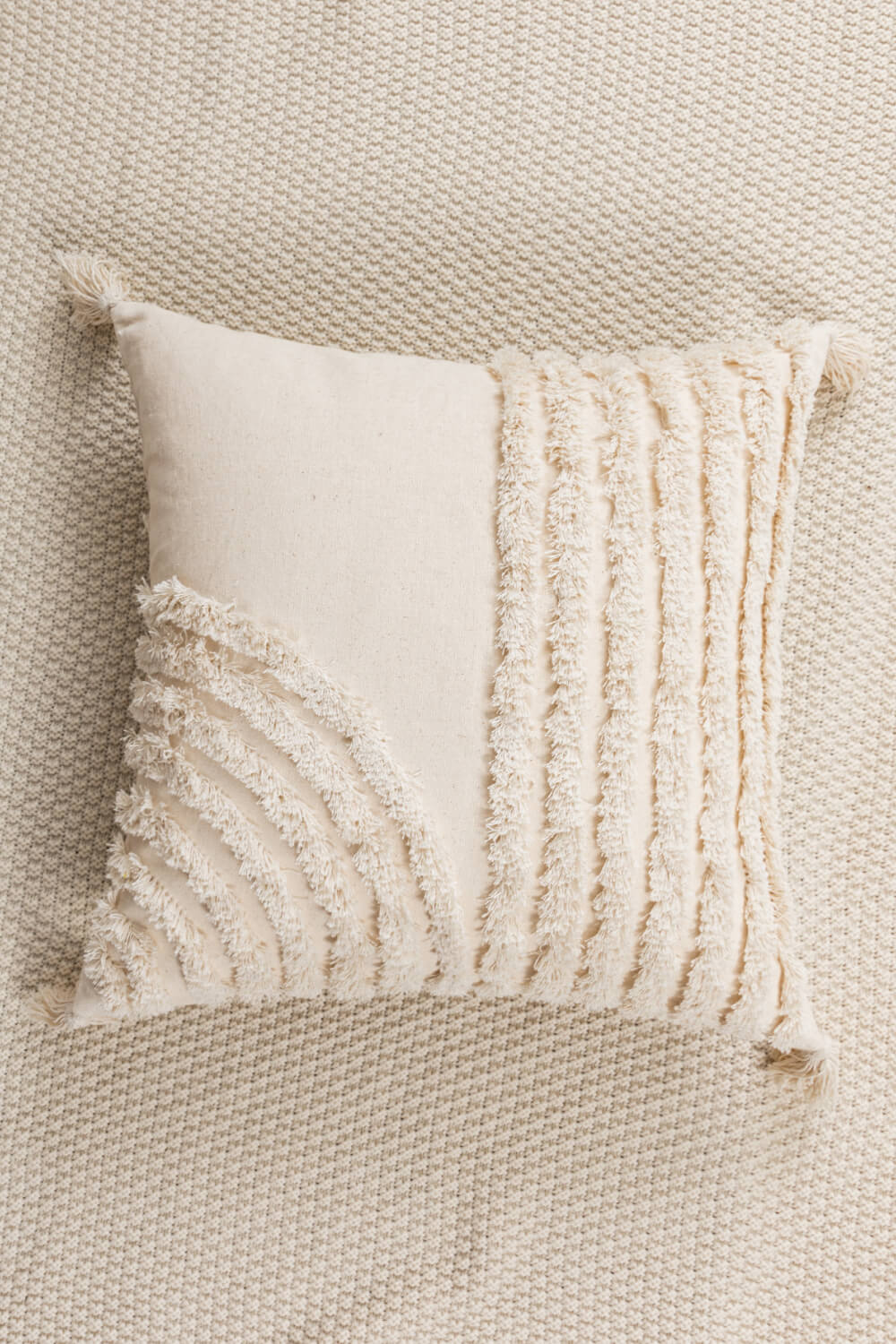 Fringe Trim Decorative Throw Pillow Case - Hero 'n Siren